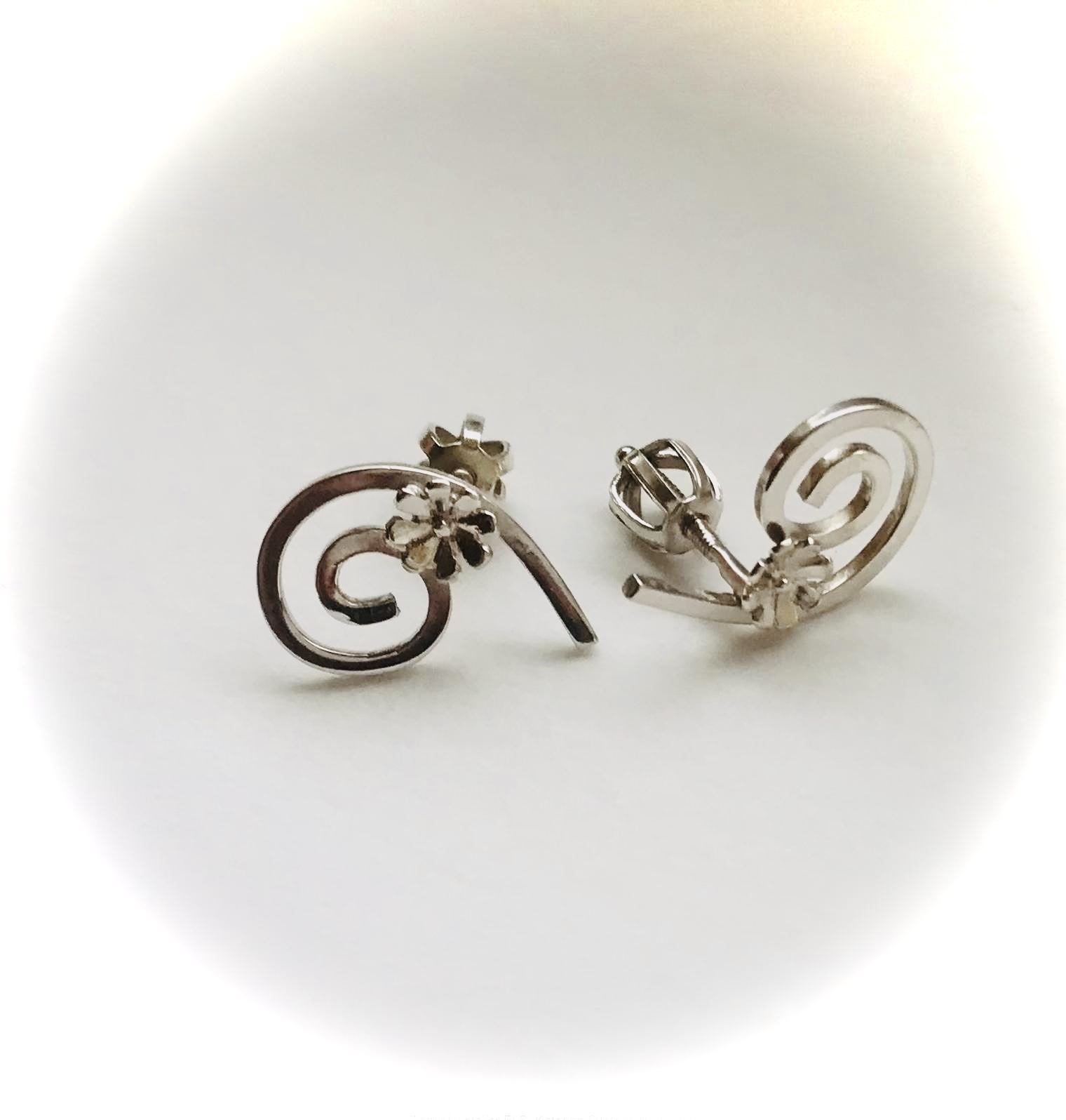 Originálne strieborné náušnice,ručná výroba.
